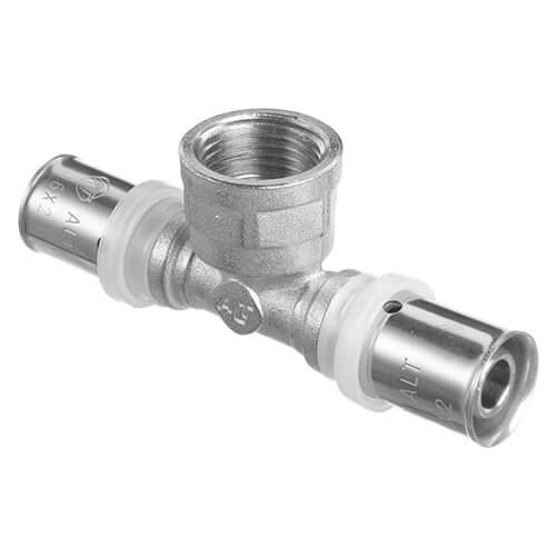 Пресс тройник переходной Altstream 16х1/2"х16 ВН